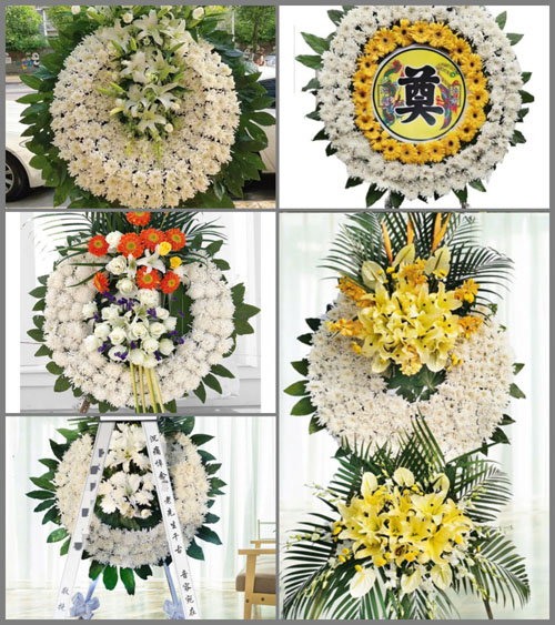 广东汕尾市陆河县新田镇新村村花圈速递